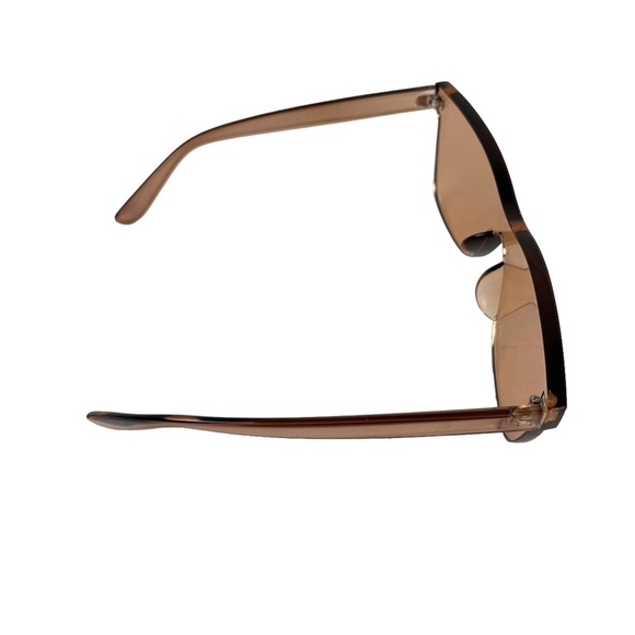 Sunglasses Sun Glasses Women's Shades Rimless Plastic Brown Vacation Summer Pool - Picture 6 of 16